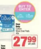 Dove - Cotton Wool Oval Pads