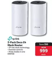 TP-LINK - 2-Pack Deco E4 Mesh Router (390133)