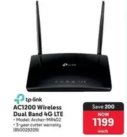 TP-LINK - AC1200 Wireless Dual Band 4G LTE (850029209)