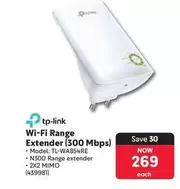 TP-LINK - Wi-Fi Range Extender (300 Mbps) Model: TL-WA854RE