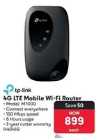 TP-LINK - 4G LTE Mobile Wi-Fi Router