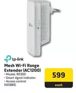 TP-LINK - Mesh Wi-Fi Range Extender (AC1200) Model: RE300