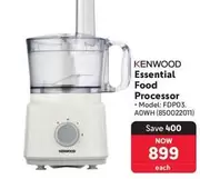 Kenwood - Essential Food Processor - Model: FDP03. A0WH (850022011)