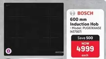 Bosch - 600 mm Induction Hob - Model: PUG61KAA5E (437567)