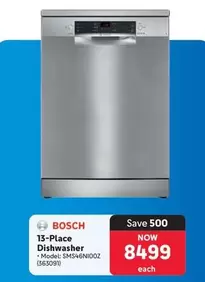 Bosch - 13-Place Dishwasher - Model: SMS46NI00Z (363091)