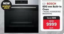 Bosch - 600 mm Built-in Oven - Model: HJG852ES0Z (850041174)