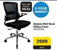 Dakota Mid-Back Office Chair (850026994)