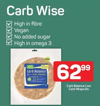 Omega - Carb Balance Low Carb Wraps