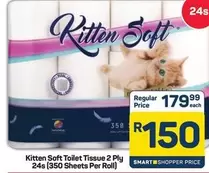 Toilet Tissue 2 Ply 24s (350 Sheets Per Roll)