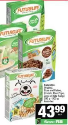 FutureLife - Original, Bran and Flakes, Crunch, Rice Pops, Zero or Kids Range