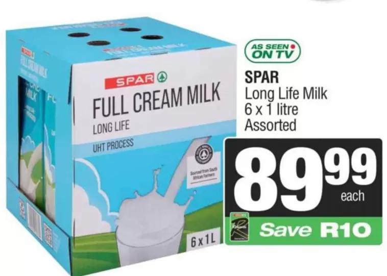 Spar - FULL CREAM MILK Long Life UHT Process