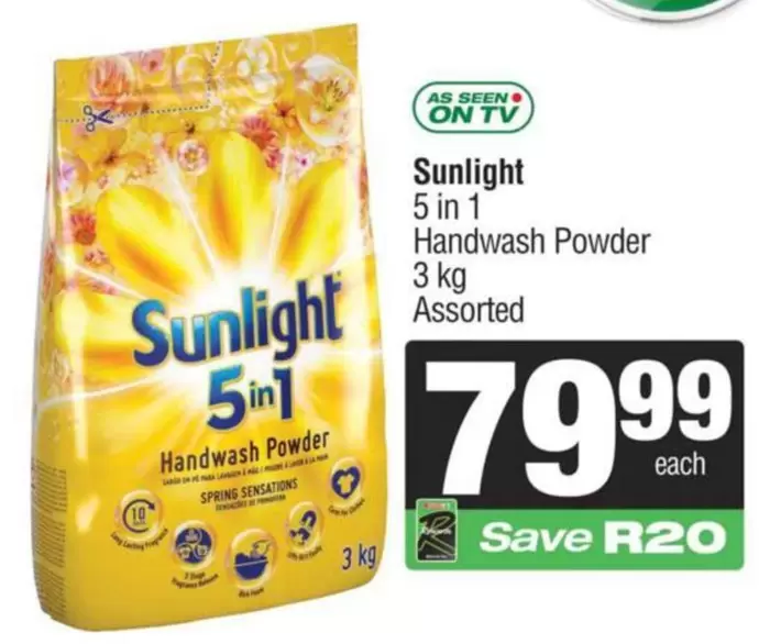 Sunlight - 5 in 1 Handwash Powder