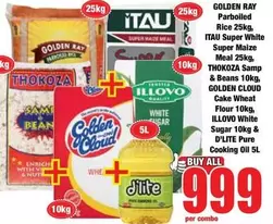 Illovo - Super Maize Meal, Rice, Beans, Cake Wheat Flour, Cooking Oil
