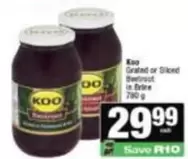 KOO - Grated or Sliced Beetroot in Brine