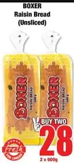 Boxer - Raisin Bread (Unsliced)