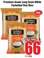 Golden Delight - Premium Grade Long Grain White Parboiled Thai Rice