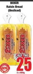 Boxer - Raisin Bread (Unsliced)