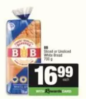 BB -  Sliced or Unsliced White Bread
