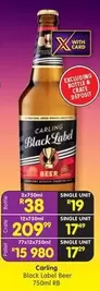 Carling - Black Label Beer 750ml RB