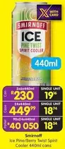 Smirnoff - Ice Pine Twist Spirit Cooler 440ml cans