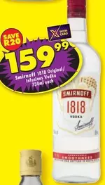 Smirnoff - 1818 Original/Infusions Vodka