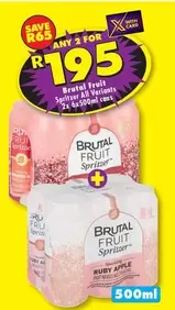 Apple - Brutal Fruit Spritzer All Variants 2x 6x 500ml cans