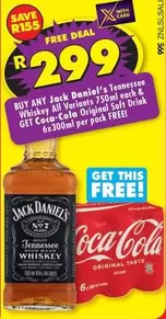 Coca cola - Jack Daniel's Tennessee Whiskey