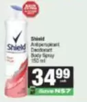 shield - Antiperspirant Deodorant Body Spray