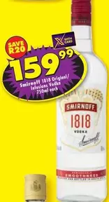 Smirnoff - 1818 Original/Infusions Vodka