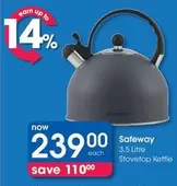 Safeway - 3.5 Litre Stovetop Kettle