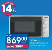 Safeway - 20-litre Mechanical Microwave Oven
