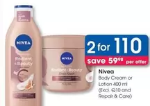Nivea - Body Cream or Lotion