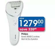 Philips - Series 8000 Cordless Wet & Dry Epilator