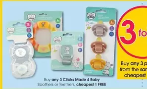 clicks - Clicks Made 4 Baby Soothers or Teethers