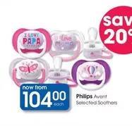 Philips - Selected Soothers