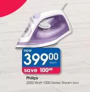 Philips - 2000 Watt 1000 Series Steam Iron