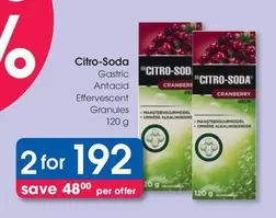 Citro-Soda Gastric Antacid Effervescent Granules