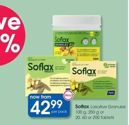 Soflax -  Laxative Granules or Tablets
