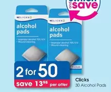 clicks - Alcohol Pads