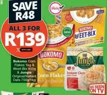 bokomo - Bokomo Corn Flakes & Jungle Instant Oats