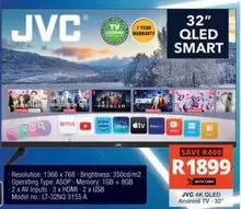 JVC - 32" QLED SMART Android TV