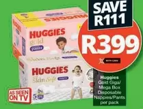 Huggies - Gold Giga/Mega Box Disposable Nappies/Pants
