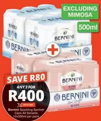 Bernini - Sparkling Spritzer Cans