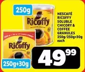 Ricoffy -  Soluble Chicory & Coffee Granules