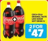 Coca cola - ORIGINAL TASTE LESS SUGAR SOFT DRINK