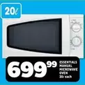 Essentials - MANUAL MICROWAVE OVEN