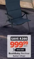 Recliner Safari Chair