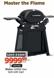 weber - Q2800 Gas Grill with Cart