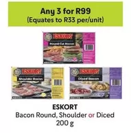 Eskort - Bacon Round, Shoulder or Diced