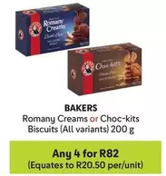 Bakers - Romany Creams or Choc-kits Biscuits